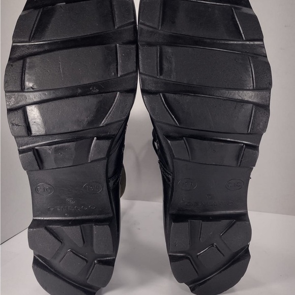 GENESCO Black and Green Men\'s Combat size 13 pre owned Exellent condition main image 4